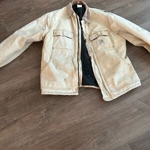 Carhartt Cream and Brown Jacket
